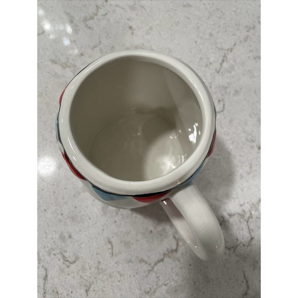 RV Camper Trailer Retro Mug Boston Warehouse Red White Blue Holiday Ceramic - Picture 2 of 8